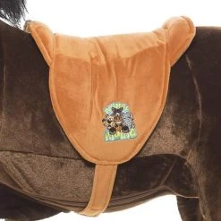 Animal Riding Paard Maharadscha Zwart Medium / Large - Rijdend Paardenspeelgoed - Paardenspeelgoed - Zadelhoogte 67 CM- Verstelbaar Pedaal 3 Standen - Afneembaar Zadel -Babygyms || hobbelfiguren || vormenstoven Winkel 550x637