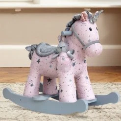 Little Bird Told Me - Celeste & Fae - Hobbelpaard - Roze - Vanaf 12 Maanden -Babygyms || hobbelfiguren || vormenstoven Winkel 550x641 2