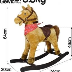 Infantastic® Hobbelpaard - Vanaf 1 Jaar - Met Geluidseffecten - Schommelspeelgoed -Babygyms || hobbelfiguren || vormenstoven Winkel 550x650 1