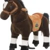 Animal Riding Paard Amadeus Bruin XS / Mini - Rijdend Paardenspeelgoed - Paardenspeelgoed - Zadelhoogte 44 CM - Verstelbaar Pedaal 3 Standen - Afneembaar Zadel.