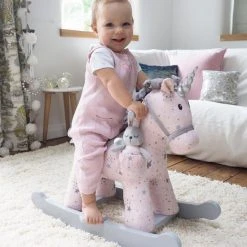 Little Bird Told Me - Celeste & Fae - Hobbelpaard - Roze - Vanaf 12 Maanden -Babygyms || hobbelfiguren || vormenstoven Winkel 550x660 4