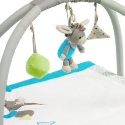 Babygym, Baby Cadeau - Jongen & Meisje, Dierenvriendjes Speelmat, Interactief Speelgoed – Multikleuren -Babygyms || hobbelfiguren || vormenstoven Winkel 550x663
