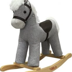 Tryco Milo Grijs Hobbelpaard 18m+ TR-120106 -Babygyms || hobbelfiguren || vormenstoven Winkel 550x664 2