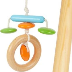 Bieco Toys My First Gym Oranje Groen Houten Babygym 23000012 -Babygyms || hobbelfiguren || vormenstoven Winkel 550x665