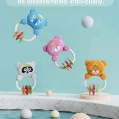 Buxibo - Baby Gym Safari Dieren - Speelkleed Met Speeltjes En Piano - Speelmat Met 4 Speeldieren & Spiegel - Interactief - Met Boog - Multikleur -Babygyms || hobbelfiguren || vormenstoven Winkel 550x666