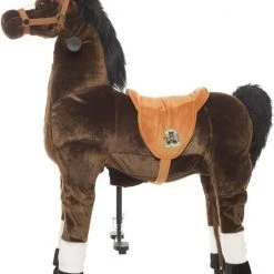 Animal Riding Paard Amadeus Bruin Medium / Large - Rijdend Paardenspeelgoed - Paardenspeelgoed - Speelgoed Vanaf 3 Jaar - Zadelhoogte 68 CM- Verstelbaar Pedaal 3 Standen - Afneembaar Zadel -Babygyms || hobbelfiguren || vormenstoven Winkel 550x669 1