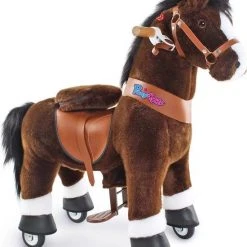 PonyCycle Donkerbruin Met Witte Bles, Groot - Ux421‎‎