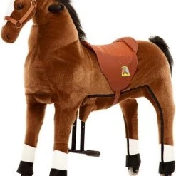 Animal Riding Paard Bruin X-Large - Rijdend Paardenspeelgoed - Paardenspeelgoed - Zadelhoogte 78 CM- Verstelbaar Pedaal 3 Standen - Afneembaar Zadel -Babygyms || hobbelfiguren || vormenstoven Winkel 550x686