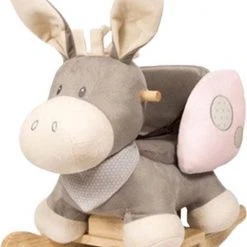 Nattou - Hobbelpaard Schommelpaard - Ezel Cappuccino Roze