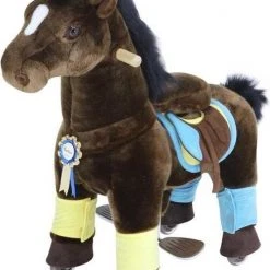 PonyCycle Luxe Speelgoed - Rijpaard Donkerbruin Klein K35