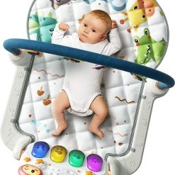 Babygym, Baby Cadeau - Jongen & Meisje, Dierenvriendjes Speelmat, Interactief Speelgoed - Multikleuren.