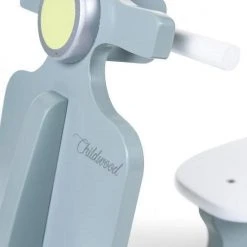 Childhome CHILDWOOD - SCHOMMEL SCOOTER MINT BLAUW/ZWART -Babygyms || hobbelfiguren || vormenstoven Winkel 550x742 1