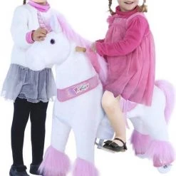 PonyCycle Eenhoorn Glitter Roze, Klein - U302‎‎ -Babygyms || hobbelfiguren || vormenstoven Winkel 550x763 2