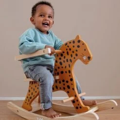 Tryco Luipaard Houten Hobbeldier TR-353009 -Babygyms || hobbelfiguren || vormenstoven Winkel 550x774 1