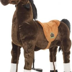 Animal Riding Paard Bruin X-Large - Rijdend Paardenspeelgoed - Paardenspeelgoed - Zadelhoogte 78 CM- Verstelbaar Pedaal 3 Standen - Afneembaar Zadel