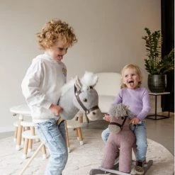 Tryco Milo Grijs Hobbelpaard 36m+ TR-120109 -Babygyms || hobbelfiguren || vormenstoven Winkel 550x822 2