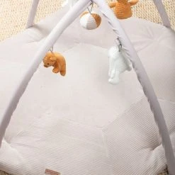 Baby's Only Baby Speelkleed Met Boog - Baby Gym - Playmat - Speelmat Sense - Caramel/Kiezelgrijs/Wit - Zachte Rib Corduroy Stof - 94x83 Cm -Babygyms || hobbelfiguren || vormenstoven Winkel 550x823 8