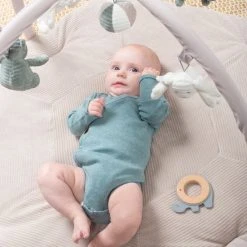 Baby's Only Baby Speelkleed Met Boog - Baby Gym - Playmat - Speelmat Sense - Zeegroen/Kiezelgrijs/Wit - Zachte Rib Corduroy Stof - 94x83 Cm -Babygyms || hobbelfiguren || vormenstoven Winkel 550x824 10