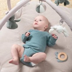 Baby's Only Baby Speelkleed Met Boog - Baby Gym - Playmat - Speelmat Sense - Zeegroen/Kiezelgrijs/Wit - Zachte Rib Corduroy Stof - 94x83 Cm -Babygyms || hobbelfiguren || vormenstoven Winkel 550x824 7