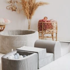 Moje. Speelset Velvet Grey - 5 Elementen Incl Mini Ballenbad En 100 Ballen | Baby Foam Playset -Babygyms || hobbelfiguren || vormenstoven Winkel 550x825 11