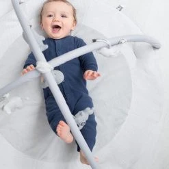 Baby's Only Rond Baby Speelkleed Met Boog - Baby Gym - Playmat - Speelmat - Zilvergrijs/Grijs/Wit - 87 Cm - Gebreide Figuurtjes -Babygyms || hobbelfiguren || vormenstoven Winkel 550x825 13