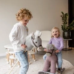 Tryco Milo Roze Hobbelpaard 18m+ TR-120107 -Babygyms || hobbelfiguren || vormenstoven Winkel 550x825 52